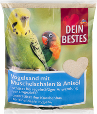 Kleintierstreu, Vogelsand mit Muschelgrit & Anisöl, 2,5 kg