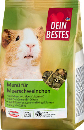 Nagerfutter, Menü für Meerschweinchen, getreidefrei, 600 g