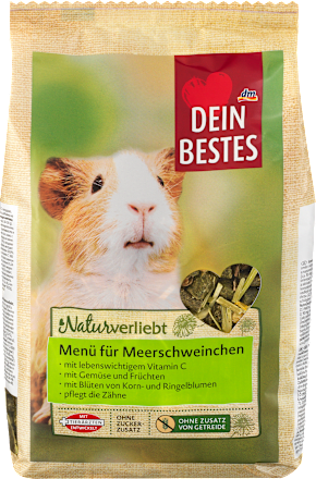 Nagerfutter, Menü für Meerschweinchen, Naturverliebt, 600 g