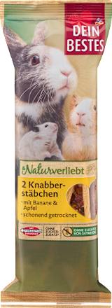 Knaagdiersnacksticks met banaan &amp; appel, 140 g