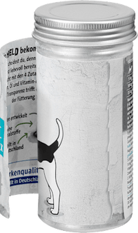 Nahrungsergänzung Hund Vitamin-Mineralstoff-Mix, Heldenmahlzeit, 125 g