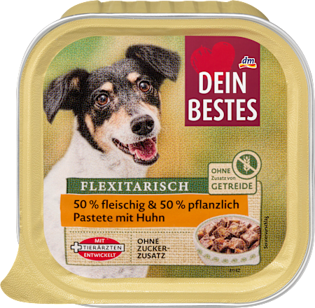 Nassfutter Hund mit Huhn, Flexitarisch, 150 g