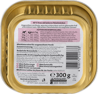 Nassfutter Hund mit Rind, Exquisit, 300 g Dein Bestes