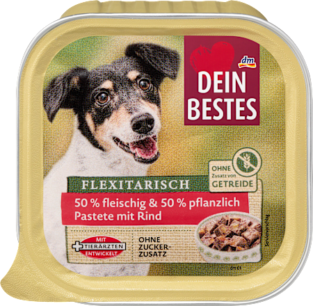 Nassfutter Hund mit Rind, Naturverliebt Flexitarisch, 150 g