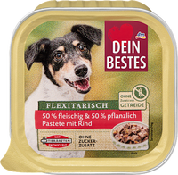 Nassfutter Hund mit Rind, Naturverliebt Flexitarisch, 150 g