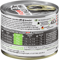 Nassfutter Hund purer Gemüsemix mit Petersilie, Heldenmahlzeit, 175 g