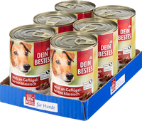Nat hondenvoer rijk aan pluimveeharten, multipack (6 x 400 g), 2,4 kg