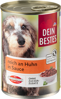 Nat hondenvoer rijk aan kip in saus, 400 g