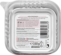 Nat hondenvoer rijk aan rundvlees, 150 g
