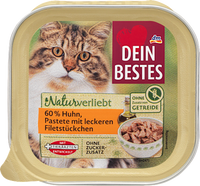 Kattennatvoer kip in paté, Naturverliebt, 100 g
