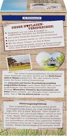 Nat kattenvoer, kalf &amp; kip en kip &amp; kalkoen, boerderijwinkel multipack (4 x 85 g), 340 g