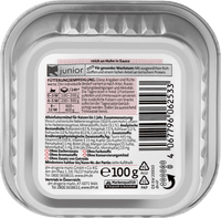 Nassfutter Katze Kitten reich an Huhn in Sauce, Junior, Multipack (14x100 g), 1.400 g