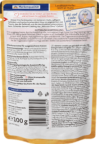 Nat kattenvoer Country Woman's Plate rijk aan kip, Oma's keukenklassieker, 100 g