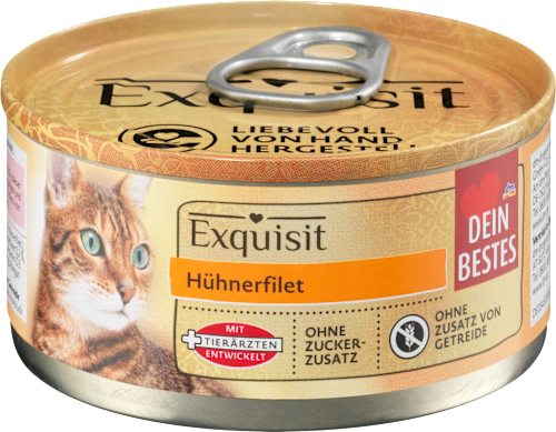 Nat kattenvoer met kipfilet, Exquisit, 70 g
