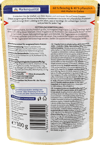 Nat kattenvoer met kip &amp; groenten, Naturverliebt Flexitarian, 100 g