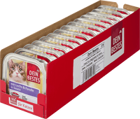 Nassfutter Katze mit Lachs & Forelle in Sauce, Multipack (14x100 g), 1.400 g