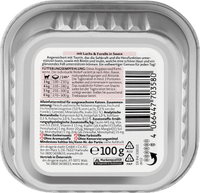 Nassfutter Katze mit Lachs & Forelle in Sauce, Multipack (14x100 g), 1.400 g