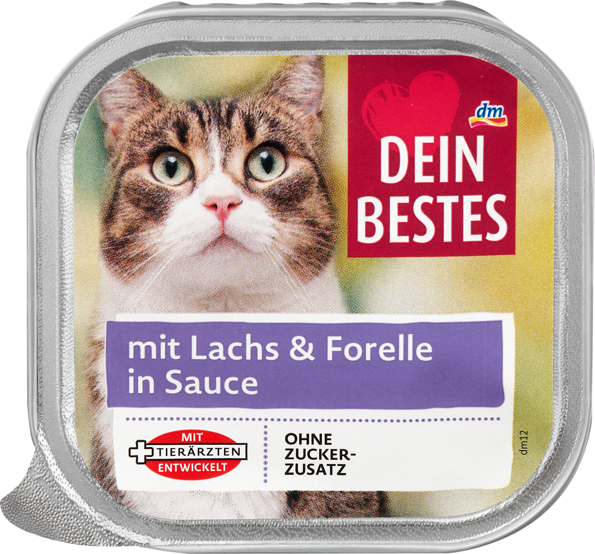 Nassfutter Katze mit Lachs & Forelle in Sauce, Multipack (14x100 g), 1.400 g