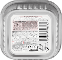 Nat kattenvoer met zalm &amp; forel in saus, 100 g