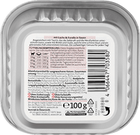 Nat kattenvoer met zalm &amp; forel in saus, 100 g