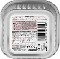 Nassfutter Katze mit Rind, Multipack (14x100 g), 1.400 g