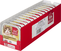 Nassfutter Katze mit Truthahn & Rind in Sauce, Multipack (14x100 g), 1.400 g