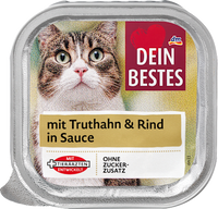 Nat kattenvoer met kalkoen &amp; rundvlees, 100 g