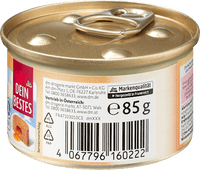 Nat kattenvoer rijk aan gevogelte, mousse met saushart, 85 g