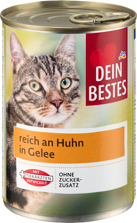 Nat kattenvoer rijk aan kip in gelei, 415 g