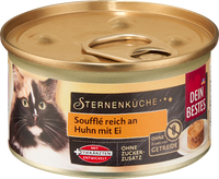 Nassfutter Katze Soufflé reich an Huhn mit Ei, Sternenküche, 85 g