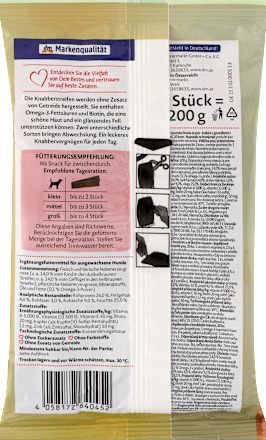 Snack voor honden, knabbelstrips, 200 g