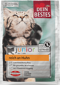 Droog kattenvoer Kitten met Kip, Junior, 500 g