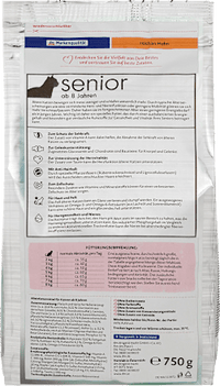 Droog kattenvoer met kip, senior, 750 g