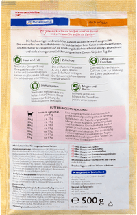 Trockenfutter Katze reich an Huhn, Naturverliebt, 500 g