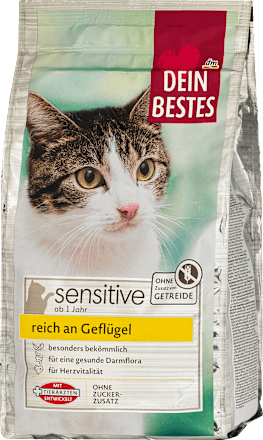 Droogvoer voor katten met gevogelte, 750 g