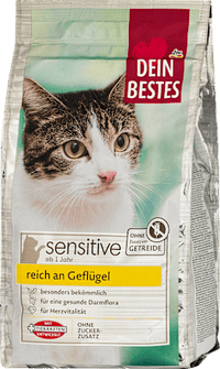 Droogvoer voor katten met gevogelte, 750 g