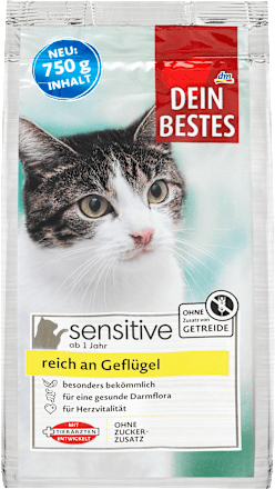 Droogvoer voor katten met gevogelte, 750 g