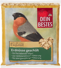 Vogelfutter geschälte Erdnüsse, Exquisit, 750 g