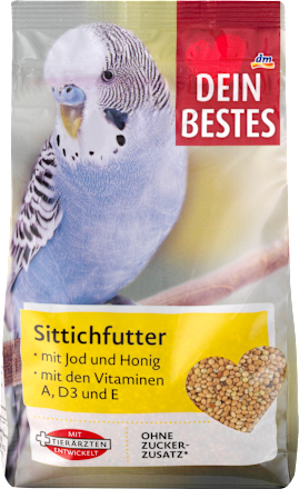 Vogelfutter mit Vitaminen, Jod & Honig, 500 g