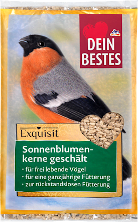 Vogelfutter Sonnenblumenkerne geschält, 1.000 g