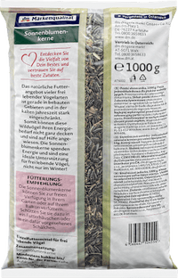 Vogelfutter Sonnenblumenkerne, 1 kg