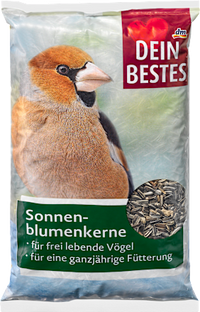 Vogelfutter Sonnenblumenkerne, 1 kg