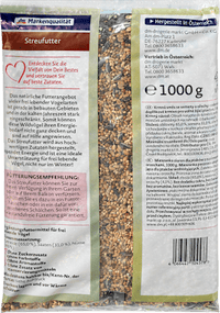 Vogelfutter Streufuttermischung, 1 kg