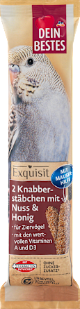 Vogelsnack Knabberstäbe Honig & Nuss, 70 g