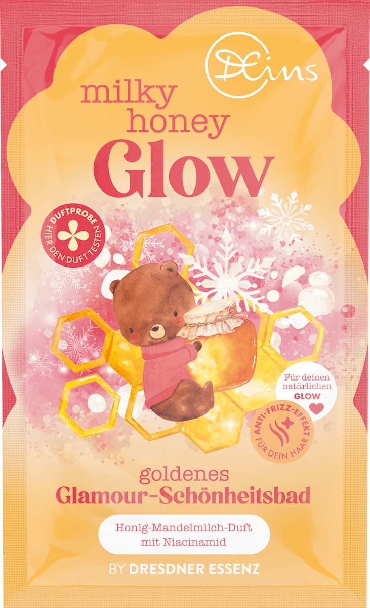 DEins Schaumbad milky honey Glow, 40 ml