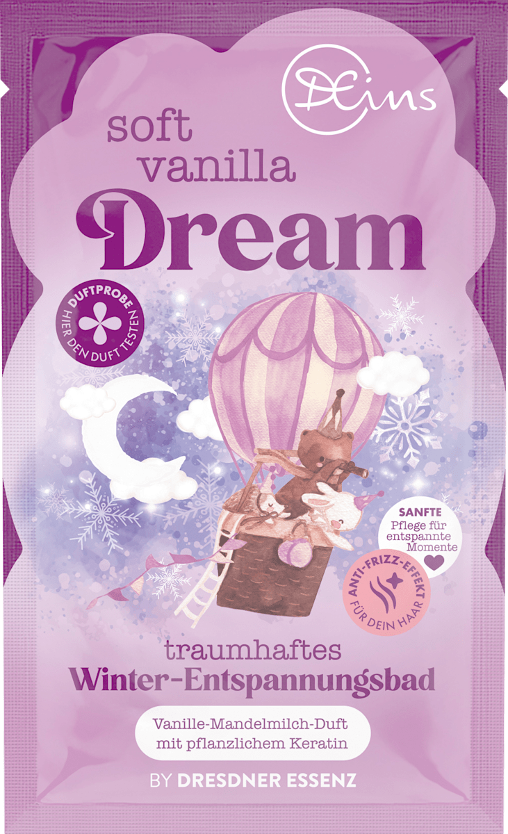 DEins Schaumbad soft vanilla Dream, 60 g