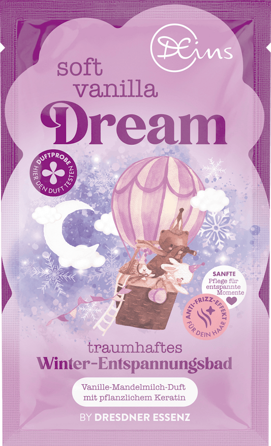 DEins Bain moussant soft vanilla Dream, 60 g