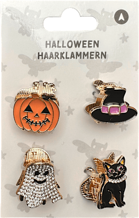 Dekorieren & Einrichten Haarklammern Halloween, 4 St