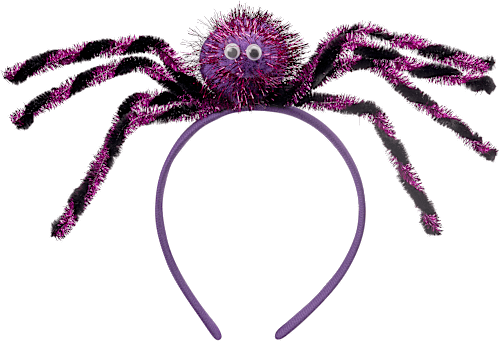 Hoofdband, spin, paars, 1 stuk