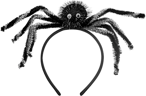 Hoofdband, spin, zwart, 1 stuk